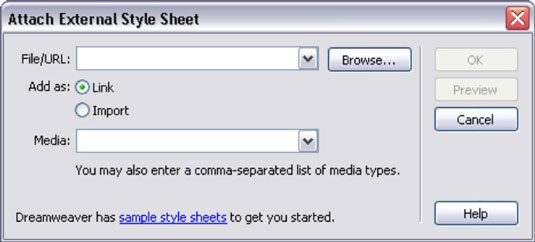 How To Attach Stylesheet In Dreamweaver