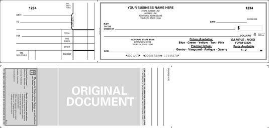 A business voucher check is used by many businesses that manually write out their checks. [Credit: