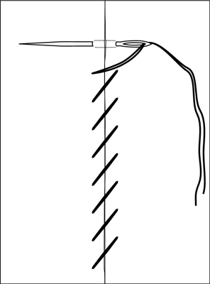 Finish with a whipstitch.
