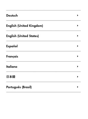 Select a language here on a first-generation Kindle Paperwhite.