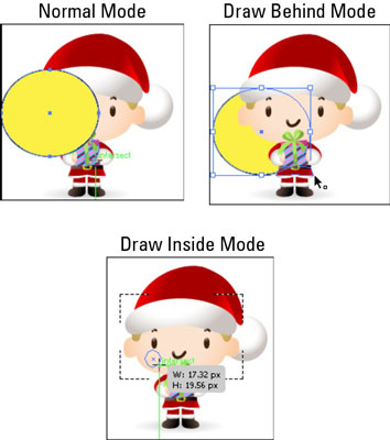 Drawing modes in action.