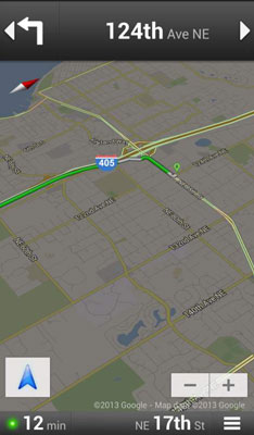 Navigation to the location you requested.