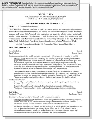 example of resumes objectives. This resume sample is intended