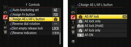 You can set the AE-L/AF-L button to lock autoexposure only.