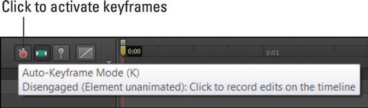 Here the default state of the Auto-Keyframe mode is disengaged.