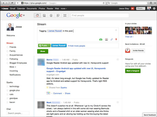 When tagging an individual in a post, do so tactfully.
