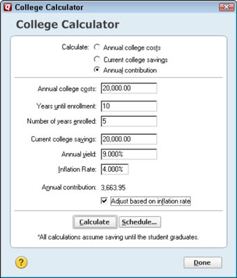 College Calculator