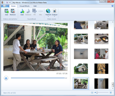 Windows Live Movie Maker lets you edit and stitch together clips like a pro.