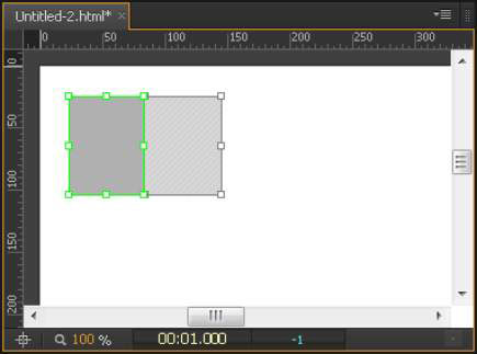 A partially clipped element.
