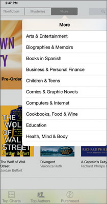 Find your publication using the More list.