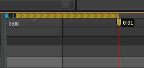 Animating forward by moving the Playhead down the timeline.