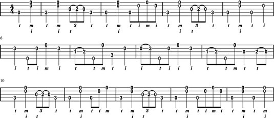 Pretty Polly, using old-time fingerpicking techniques.