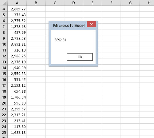 Using a worksheet function in your VBA code.