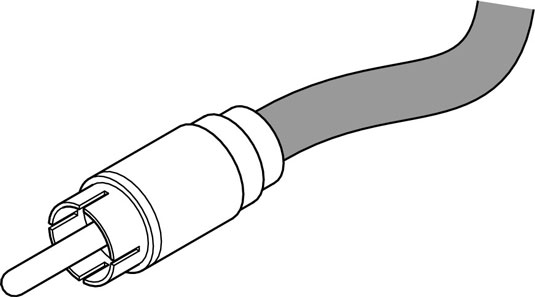 An RCA plug is used mainly on consumer stereo and some semipro audio equipment.