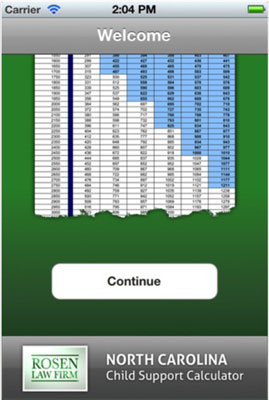 This app allows people to calculate how much child support they have to pay.