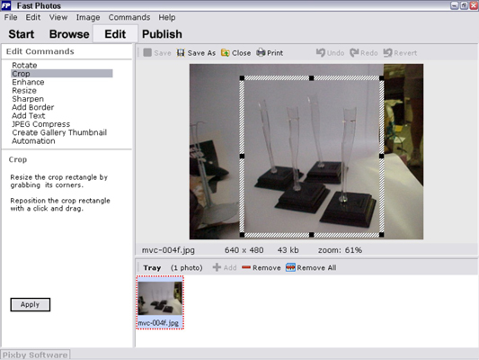 Editing your image.