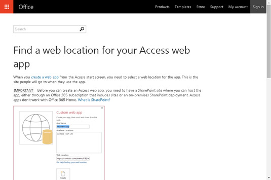 Don’t have a web location yet? Check out your options here.
