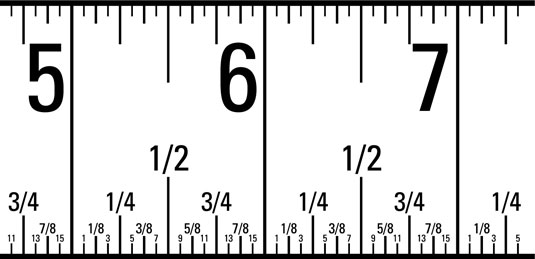 This particular tape measure design is perfect for many beehive plans because the markings include