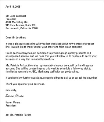 business thank you letter format. When you write a thank-you