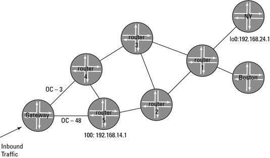 ERO scenario topology.