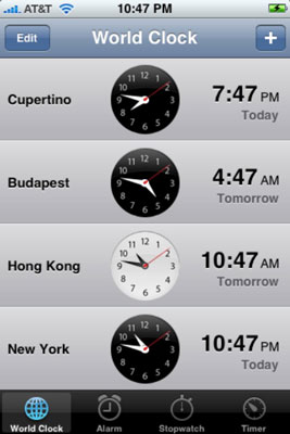 Check out the time in Budapest.