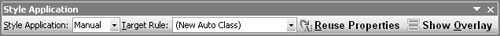 Figure 1: Style Application toolbar