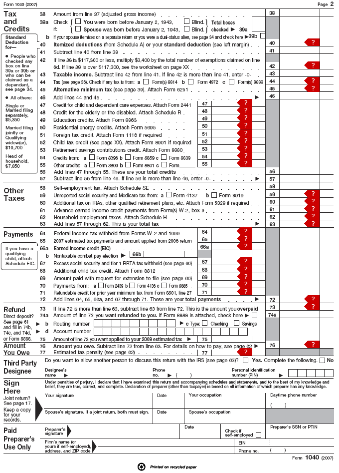 The Interactive 1040 Form