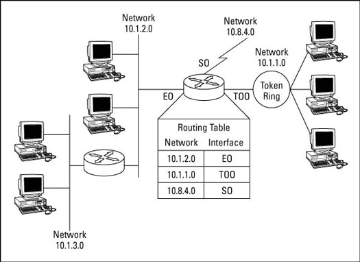 Figure 1: A routing table of a