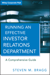 Running an Effective Investor Relations Department: A Comprehensive Guide  (0470630302) cover image