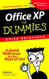 Office XP for Dummies: Quick Reference (0764508202) cover image Office XP for Dummies: Quick Reference (0764508202) cover image