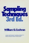 Sampling Techniques, 3rd Edition (047116240X) cover image