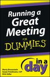 Running a Great Meeting In a Day For Dummies (1118491211) cover image Running a Great Meeting In a Day For Dummies (1118491211) cover image