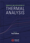 Principles and Applications of Thermal Analysis (1405131713) cover image
