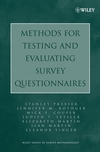 Methods for Testing and Evaluating Survey Questionnaires (0471458414) cover image