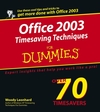 Office 2003 Timesaving Techniques For Dummies (0764567616) cover image