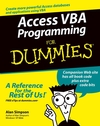 Access VBA Programming For Dummies (0764574116) cover image