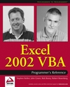 Excel 2002 VBA: Programmers Reference (0764543717) cover image