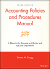 Accounting Policies and Procedures Manual: A Blueprint for Running an Effective and Efficient Department, 5th Edition (0470146621) cover image