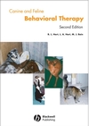 Canine and Feline Behavior Therapy, 2nd Edition (0683039121) cover image