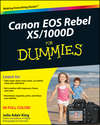 Canon EOS Rebel XS / 1000D For Dummies (0470433922) cover image Canon EOS Rebel XS / 1000D For Dummies (0470433922) cover image