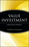 Value Investing: A Balanced Approach  (0471162922) cover image