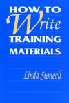 How to Write Training Materials (0787911526) cover image