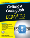 Getting a Coding Job For Dummies (1119121027) cover image Getting a Coding Job For Dummies (1119121027) cover image