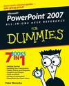 PowerPoint 2007 All-in-One Desk Reference For Dummies (0470040629) cover image PowerPoint 2007 All-in-One Desk Reference For Dummies (0470040629) cover image