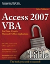 Access 2007 VBA Bible: For Data-Centric Microsoft Office Applications (047004702X) cover image