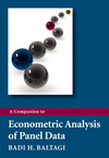 A Companion to Econometric Analysis of Panel Data (0470744030) cover image