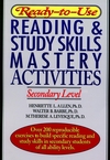 Ready-to-Use Reading & Study Skills Mastery Activities: Secondary Level (0876285930) cover image