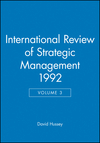 International Review of Strategic Management 1992, Volume 3 (0471934631) cover image
