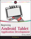 Beginning Android Tablet Application Development (1118106733) cover image