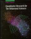 Quantitative Research for the Behavioral Sciences (0471616834) cover image